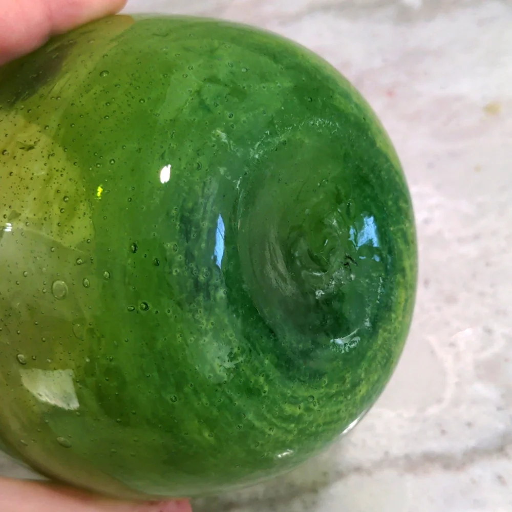 EUC Crate & Barrel Calypso Green Votive Candle Holder